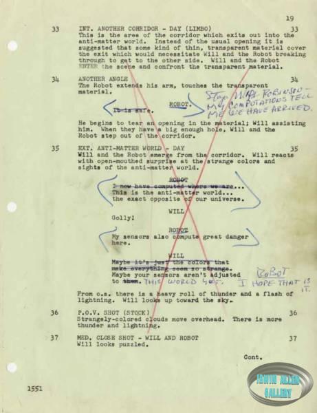90 Autographed Original Lost in Space Scripts
