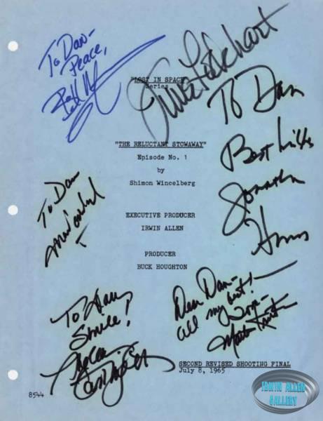 90 Autographed Original Lost in Space Scripts
