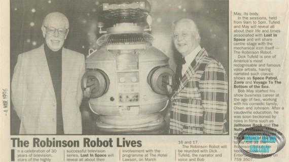 Robinson Robot visits Australia