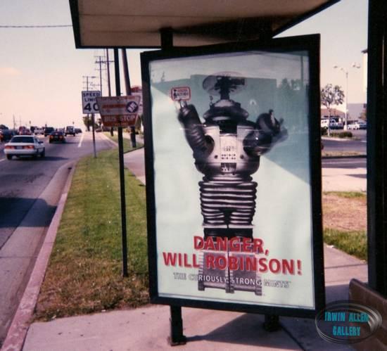 Robot advertising Altoid mints