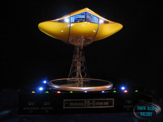 Moebius Flying Sub with Custom Base and Stand