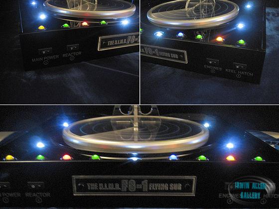 Moebius Flying Sub with Custom Base and Stand