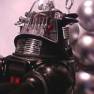 Robby the Robot and the B-9 Robot from Lost in Space episode: "War of the Robots"
