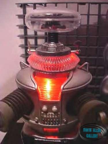Robby the Robot and the B-9 Robot from Lost in Space episode: "War of the Robots"