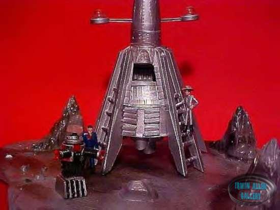 Custom built-up diorama from the Lost in Space television episode titled "Welcome Stranger"