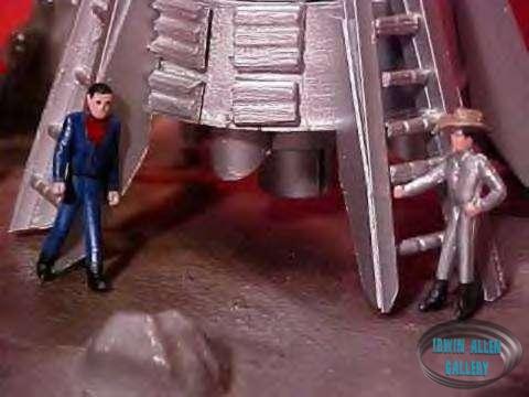 Custom built-up diorama from the Lost in Space television episode titled "Welcome Stranger"