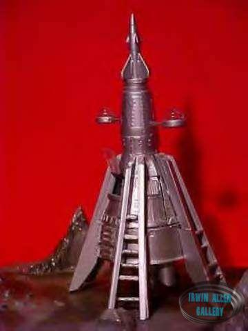 Custom built-up diorama from the Lost in Space television episode titled "Welcome Stranger"