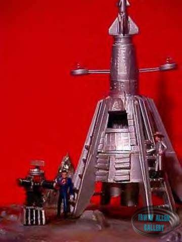 Custom built-up diorama from the Lost in Space television episode titled "Welcome Stranger"