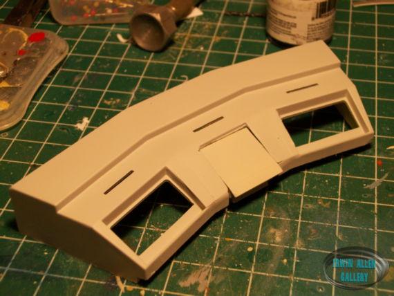 Customized Flight Couch Tucked under Main Console