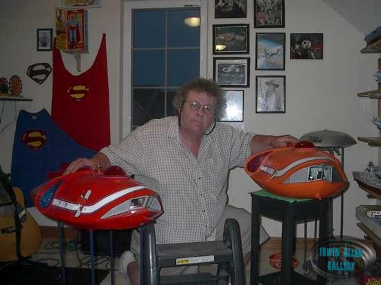 Mike Aucutt with his Spindrift Models
