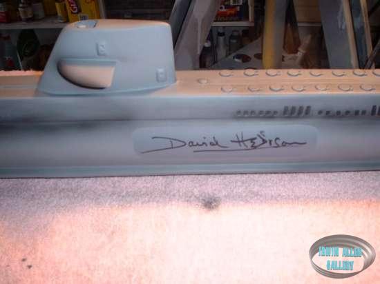 Framed David Hedison signature