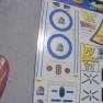 Decal set for mini Moebius model kits