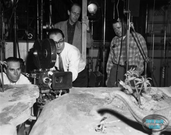 Irwin Allen Filming Animal World
