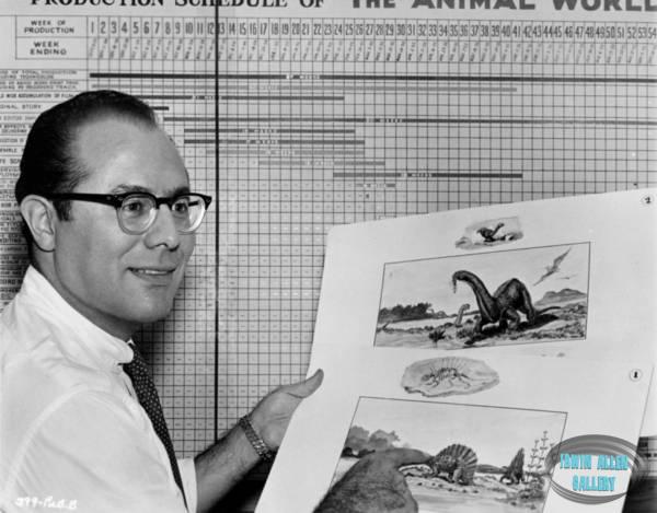 Irwin Allen with Sketches
