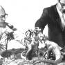 Irwin Allen with Animal World models