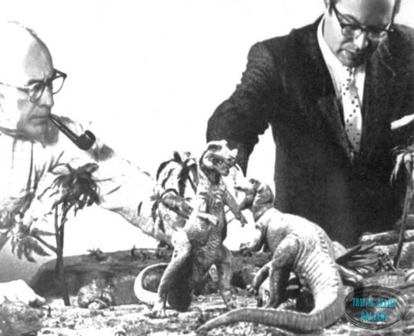 Irwin Allen with Animal World models
