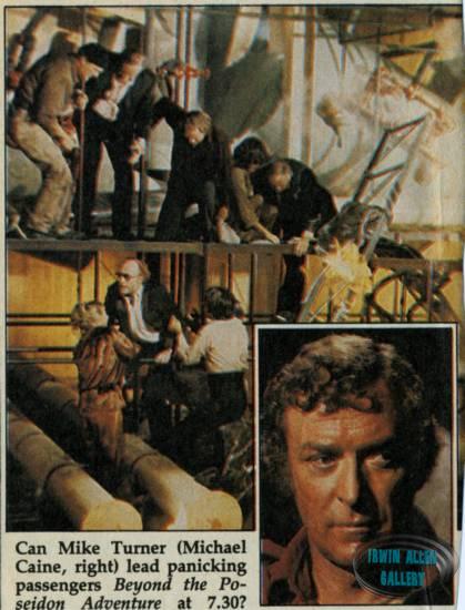 British TV listing for Beyond the Poseidon Adventure