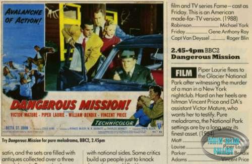 British TV listing