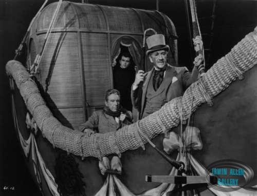 Cedric Hardwicke, Fabian and Richard Haydn in the balloon