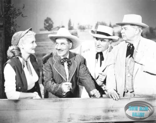 Marie Wildon, Groucho Marx, William Bendix and Gene Lockhart