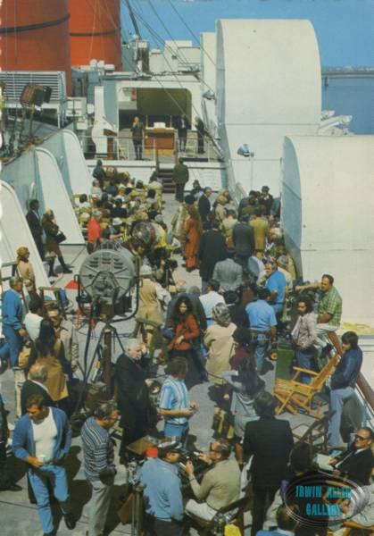 Poseidon Adventure Filming Postcard