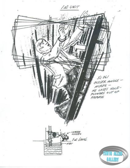 Scene 261 - Acres loses hold of ladder in vertical shaft