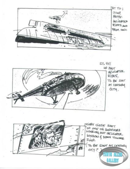 Scene 441 - Helicopter rises from hull