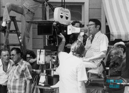 Irwin Allen filming The Swarm