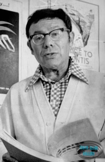 Irwin Allen with The Towering Inferno Script