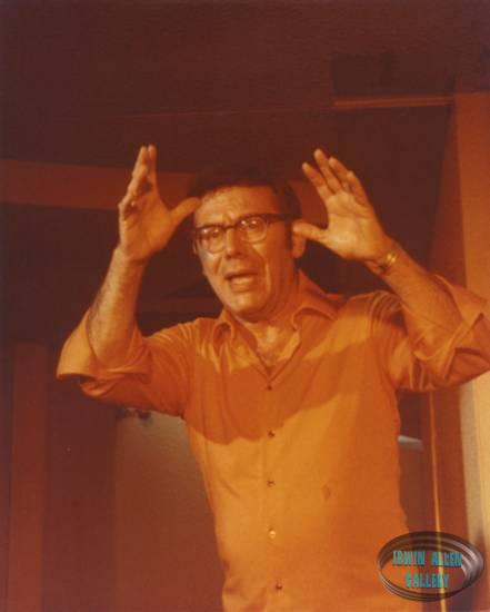 Irwin Allen on Towering Inferno Set