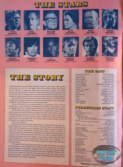 Large Towering Inferno Pressbook