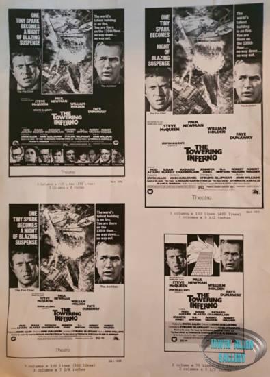 Large Towering Inferno Pressbook