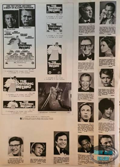 Large Towering Inferno Pressbook