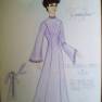 Costume Art for Jennifer Jones Evening Gown