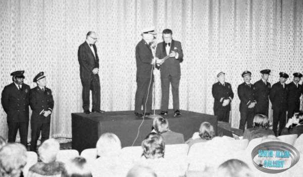Irwin Allen receiving an award