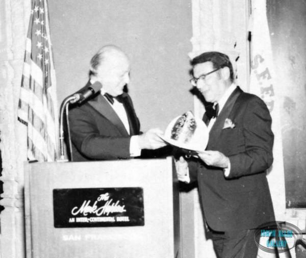 San Francisco Mayor Joseph Alioto and Irwin Allen