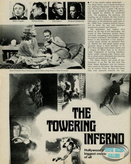 Photoplay March 1975 Towering Inferno Article