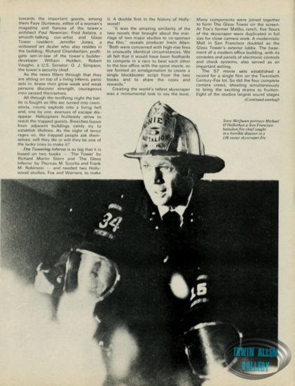 Photoplay March 1975 Towering Inferno Article