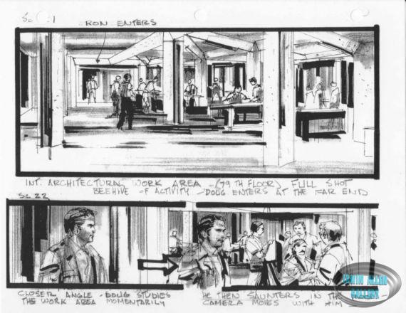 Scenes 21 to 22 - Architectural area on 79th floor