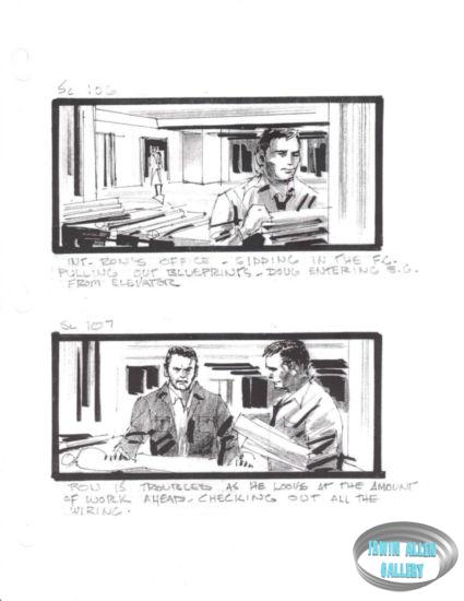 Scenes 106 to 107 - Doug and Giddings with blueprints