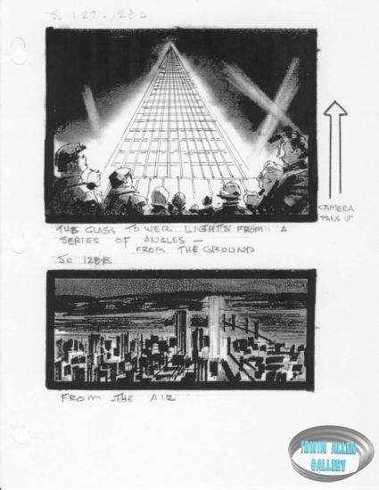 Scenes 127 to 128 - The glass tower lights