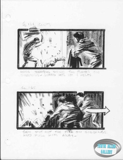 Scenes 164 to 165 - Beating down flames