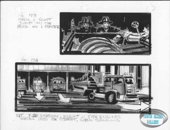 Scenes 173 to 174 - Mark and Scott on fire engine