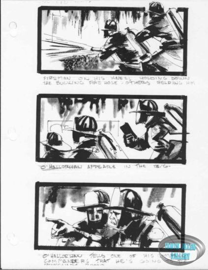 Scenes 198 to 199 - Firemen dousing fire
