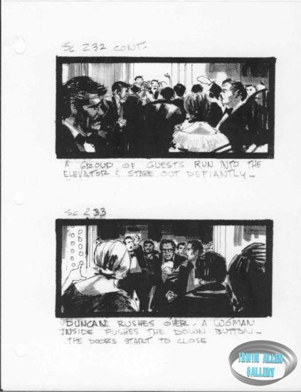 Scenes 232 to 233 - Group run into elevator