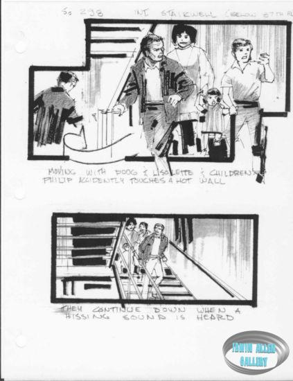 Scene 298 - Doug, Lisolette and children in stairwell