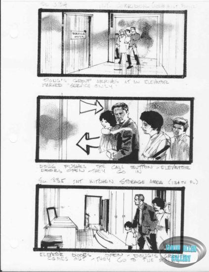 Scenes 334 to 335 - Service elevator