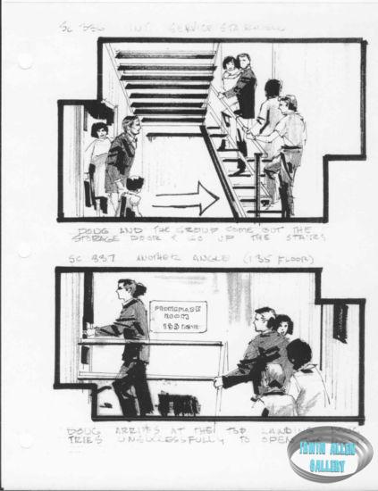 Scenes 336 to 337 - Service stairwell