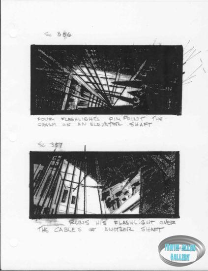 Scenes 356 to 357 - Elevator shaft