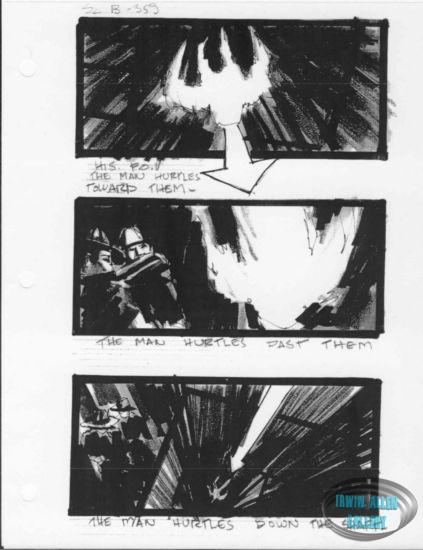 Scene 359 - Man hurtles down shaft